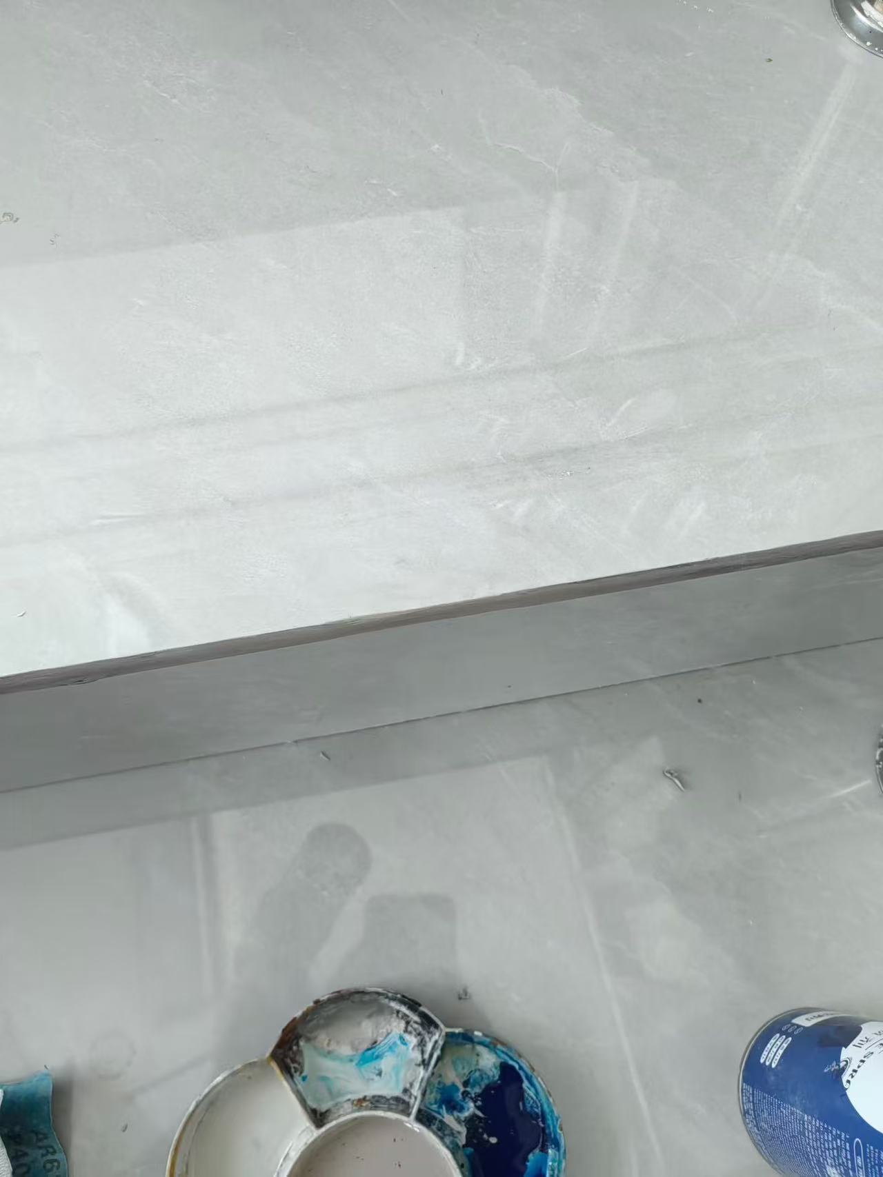 Stone Step Edge Repair — After: The step edge after repair and colour blending.