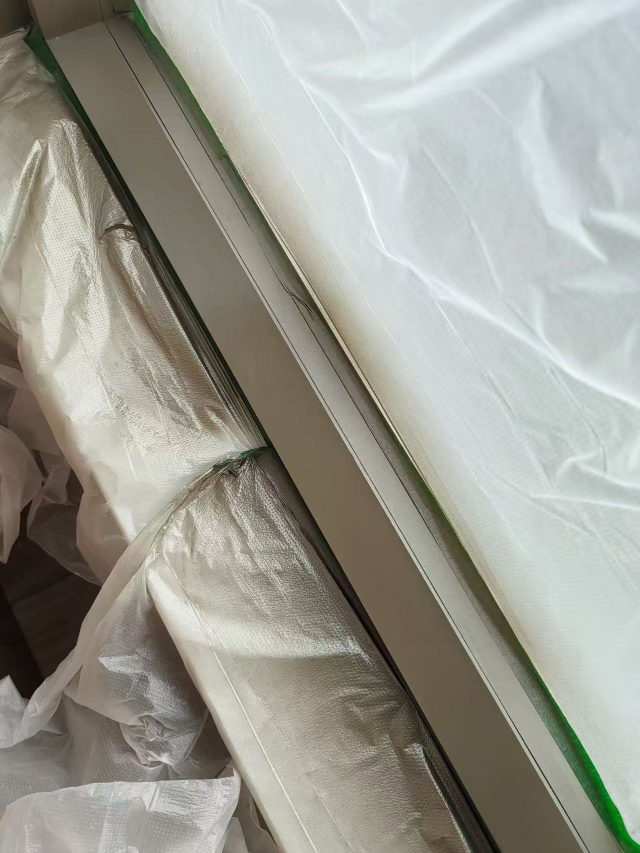 Metal Frame Side Refinishing — After: The same metal frame after refinishing.