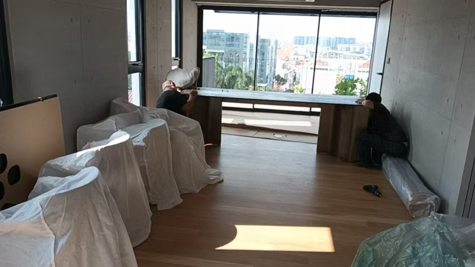 Custom Carpentry & Installation - Photo 5 — Project Photo: On-site furniture installation.